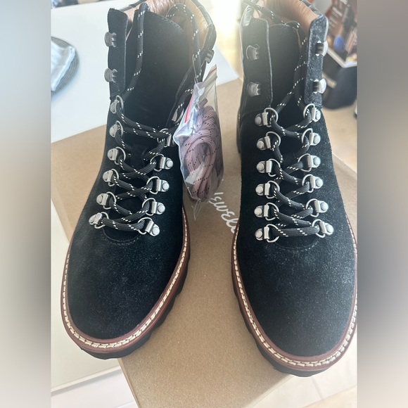 Madewell Black Lace Up Boots - Picture 2 of 8